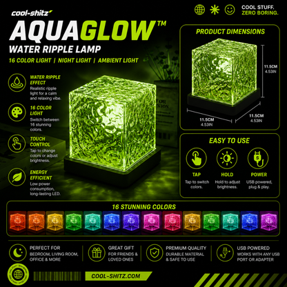 AquaGlow™ Water Ripple Lamp