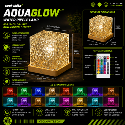 AquaGlow™ Water Ripple Lamp