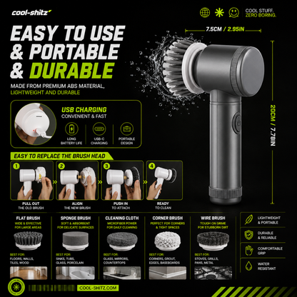 CleanSpin™ Electric Scrubber