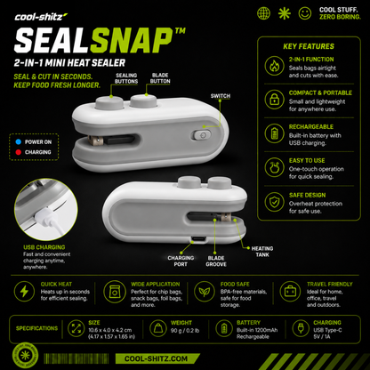 SealSnap™ Mini Bag Sealer