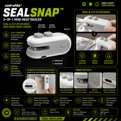 SealSnap™ Mini Bag Sealer