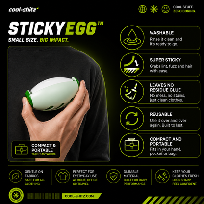 StickyEgg™ Reusable Lint Remover