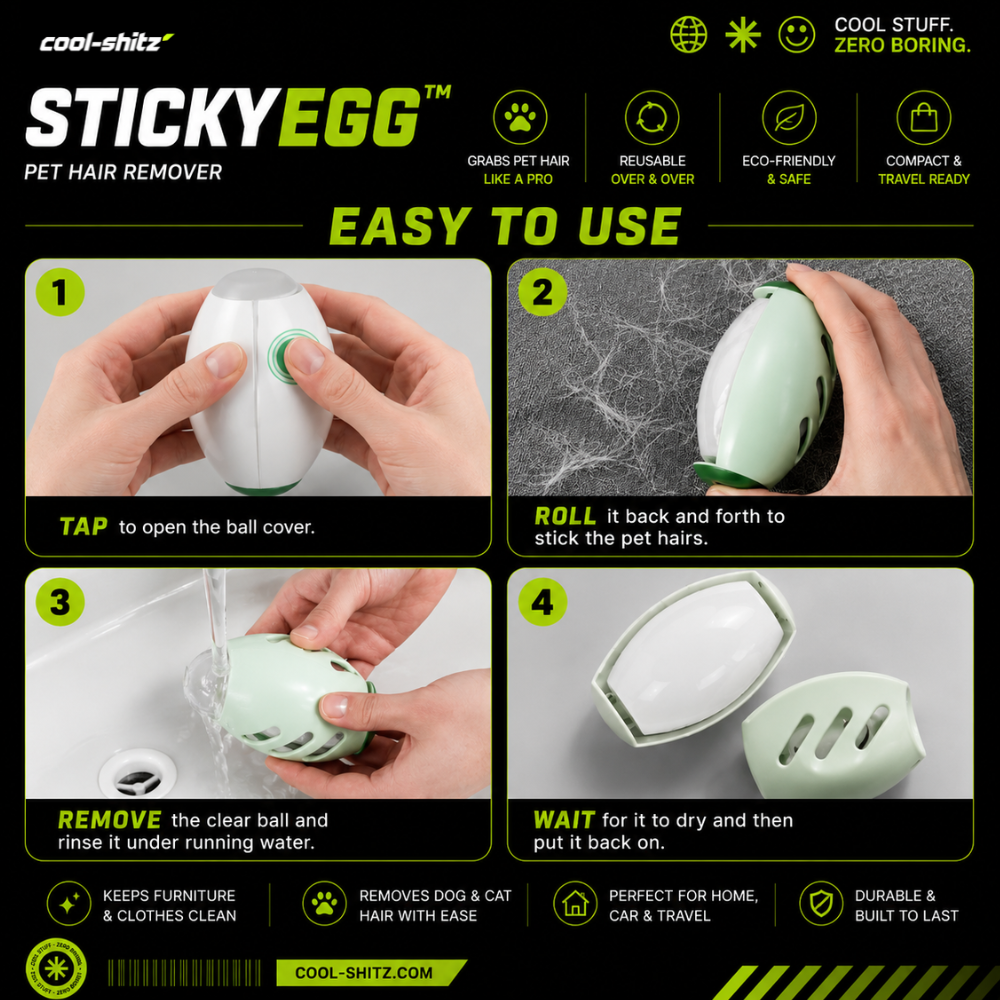 StickyEgg™ Reusable Lint Remover